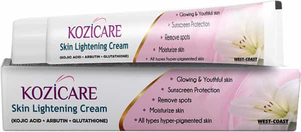 Kozicare Kojic Acid Arbutin Glutathione Skin Lightening Cream - 15G ( Pack Of 2 )