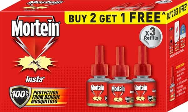 Mortein Insta Mosquito Killer Liquid Refill Of (45Ml*3) Buy 2 Get 1 Free Pack