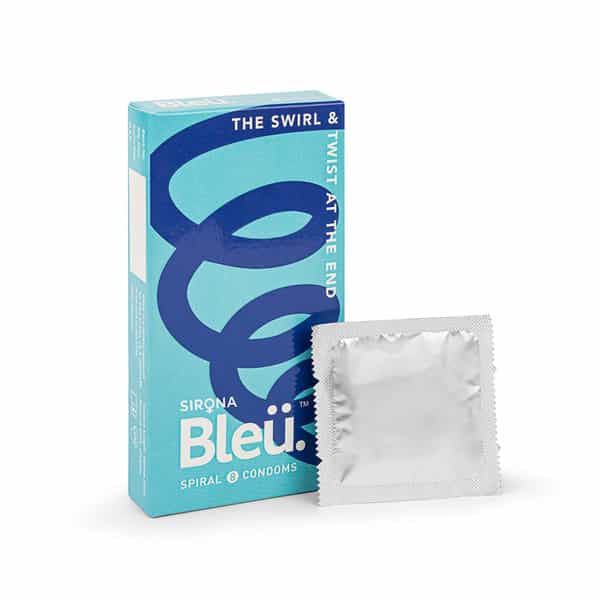 Spiral By Bleu|Toxin Free Condoms For Men|Unique Shaped Head (First In India) Pack Of 1 (8 Count)