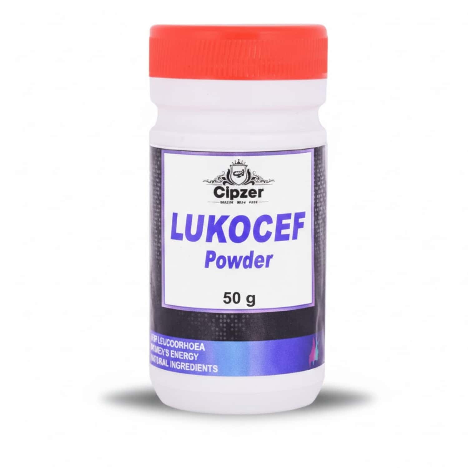 Cipzer Lukocef Powder | Natural Relief For Infections| Pain & Discharge In Females | 50 G