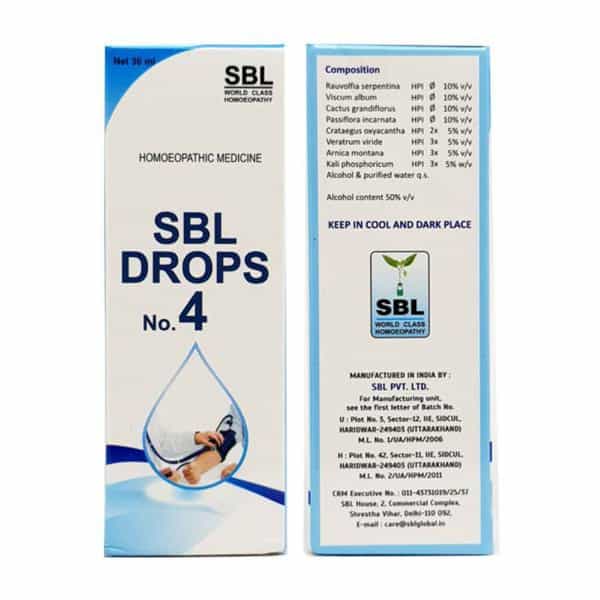 Sbl Drops No. 4 (For Bp) 30 Ml Pack Of 2