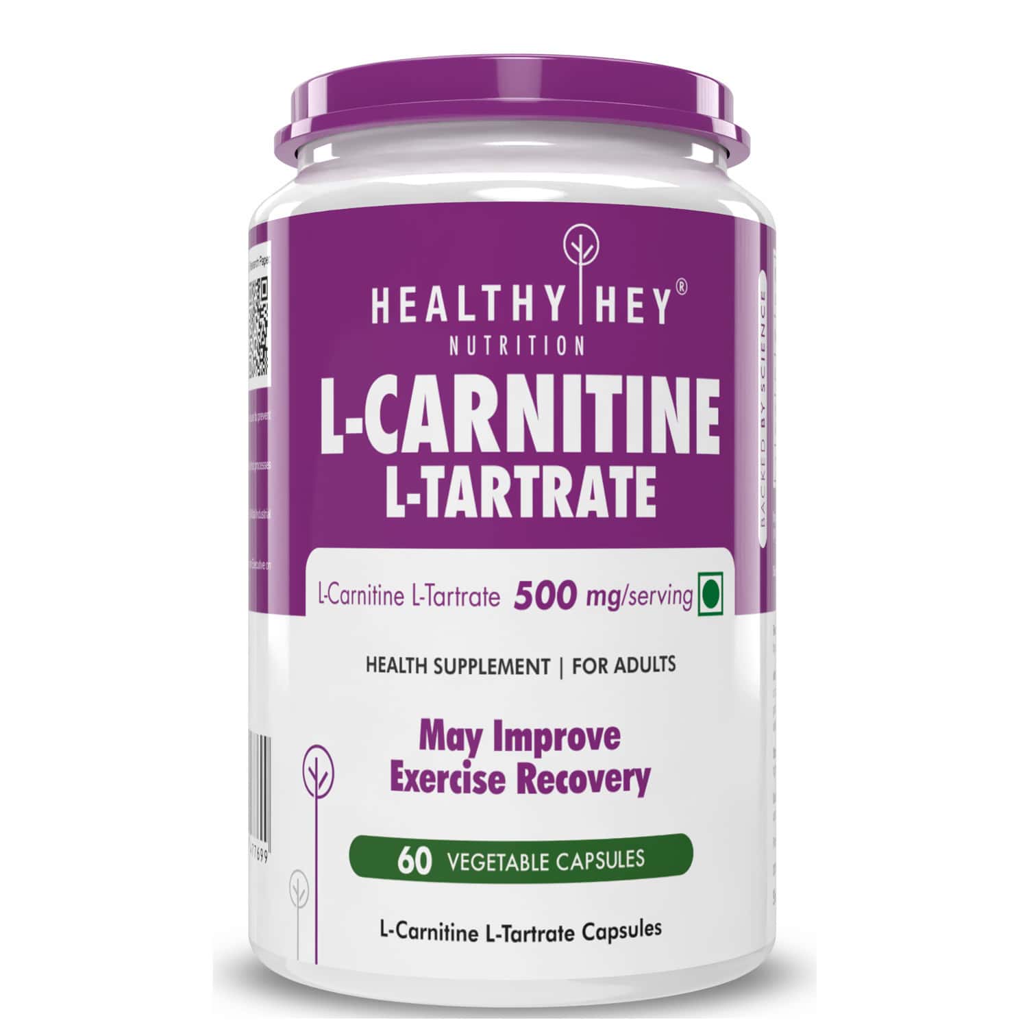 Healthyhey Nutrition L-carnitine & L-tartrate (lclt) - 60 Vegetable Capsules