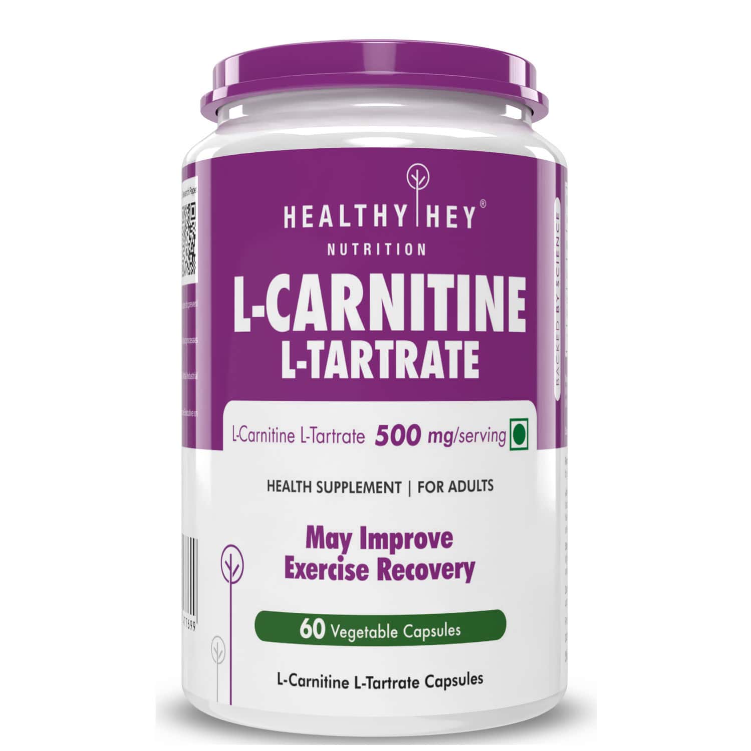 Healthyhey Nutrition L-carnitine & L-tartrate (lclt) - 60 Vegetable Capsules
