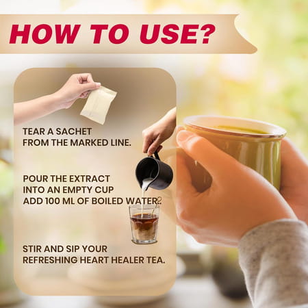 Jeena Sikho Heart Healer | Herbal Tea For Heart | Healer Sachets | Heart Block Remove 60 Sachets
