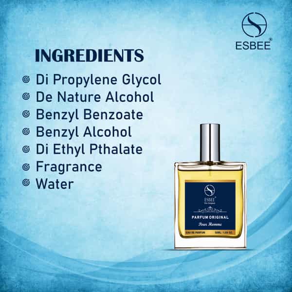 Esbee The Perfum Original For Men | Long-Lasting Luxury Fragrance | Up To 10-Hour Wear | 50Ml