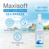 Maxisoft Sea Breeze Sanitizer Spray | Aloe Vera Neem & Vitamin E (120 Ml Pack Of 12)