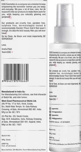 Cgg Cosmetics Retinol Youth Portion Toner- 10X Anti-Aging Formula Combat Aging Skin - Vegan - 100Ml