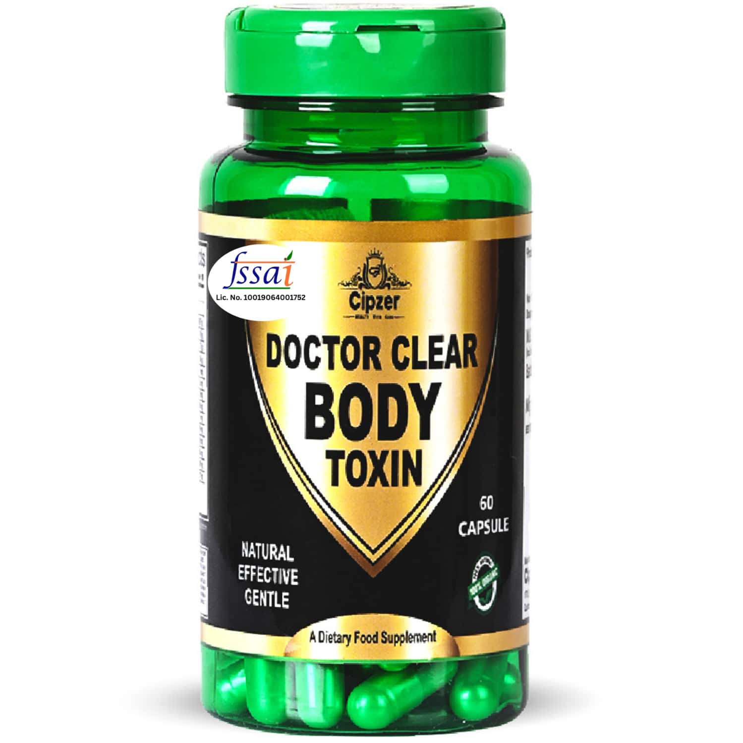 Cipzer Doctor Clear Body Toxin Capsule Supports Detoxification Process,purifies The Body-60 Capsules