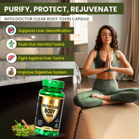 Cipzer Doctor Clear Body Toxin 60 Capsules | Supports Detox & Promotes Body Wellness