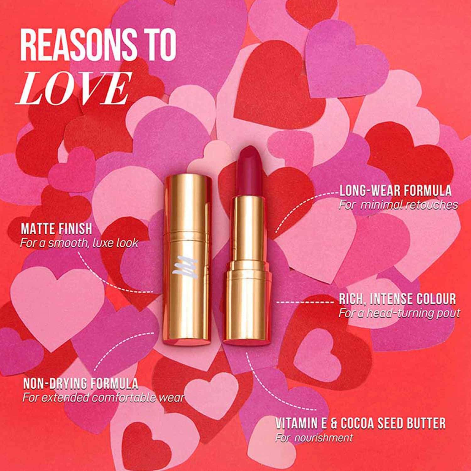 Buy MYGLAMM TREASURE IT SUEDE MATTE LIPSTICKLOVE TRIANGLE Online & Get