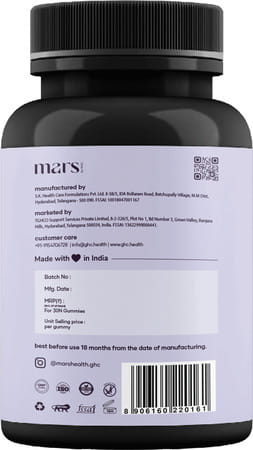 Mars By Ghc Multivitamin Cranberry & Mixed Berry Gummies 30 No's