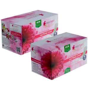 Everteen Daily Panty Liners With Antibacterial Strip|light Discharge & Leakage - 2 Packs, 30pcs Each