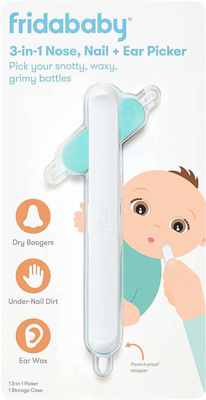 Frida Baby 3 In 1 Nose Nail Ear Picker Baby Hygiene Cleaning Tool 1 Count