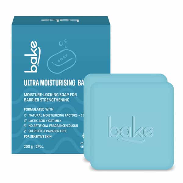 Bake Ultra Moisturizing Soap With Oat Milk For Sensitive Skin (Pack Of 2)