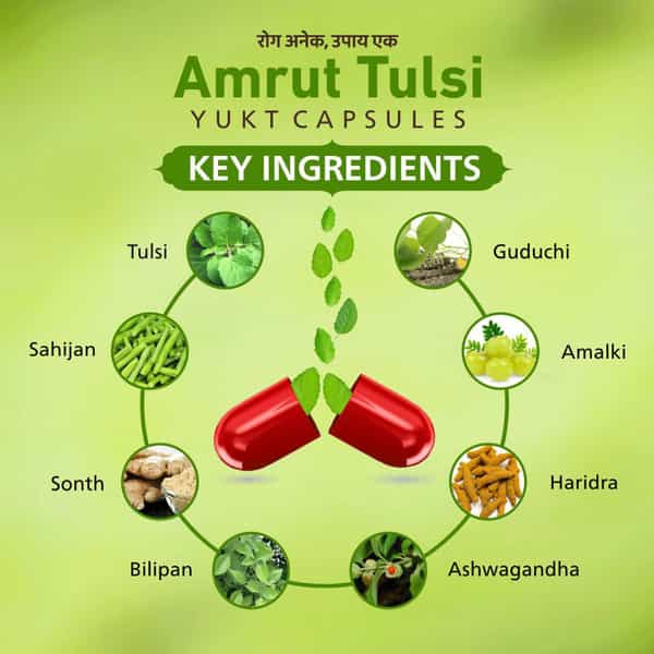 Amrut Tulsi Capsules 10 Capsules (Pack Of 1)