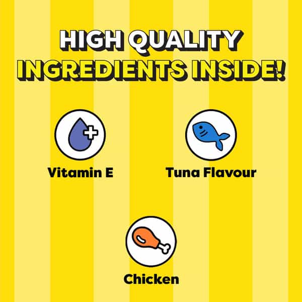 Temptations Creamy Purrrrr Ee Lickable Cat Treats | Chicken & Tuna Flavour | 12 X48 G