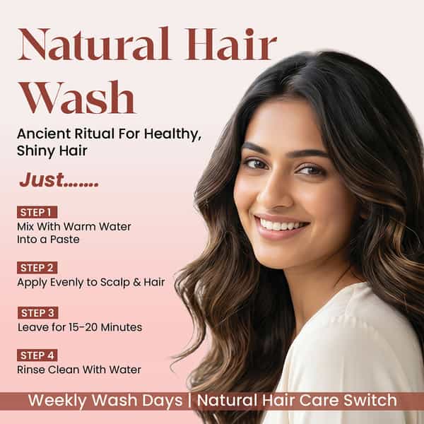 Raw Tatva Shikakai Powder For Hair Cleansing| Strengthening & Shine | All Hair Types | 100G