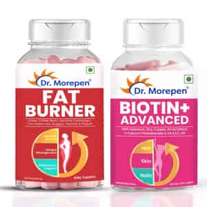 Dr. Morepen Biotin+ Advanced Tablet & Fat Burner Tablet | Combo