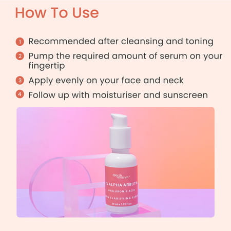 Earth Rhythm 2% Alpha Arbutin - Skin Clarifying Serum Hyaluronic Acid - 30 Ml