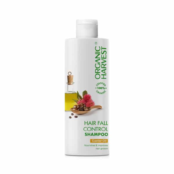 Organic Harvest Hairfall Control Shampoo: Castor Oil | Anti Hair Fall Shampoo For Dry Hair | 500Ml
