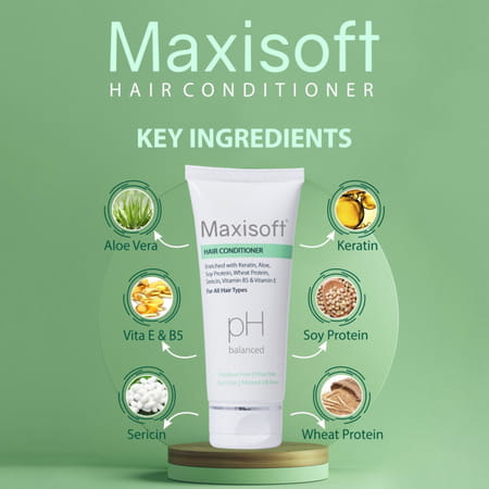 Maxisoft Hair Conditioner | For All Hair Types | Tube | 100 Ml | Pack Of 1