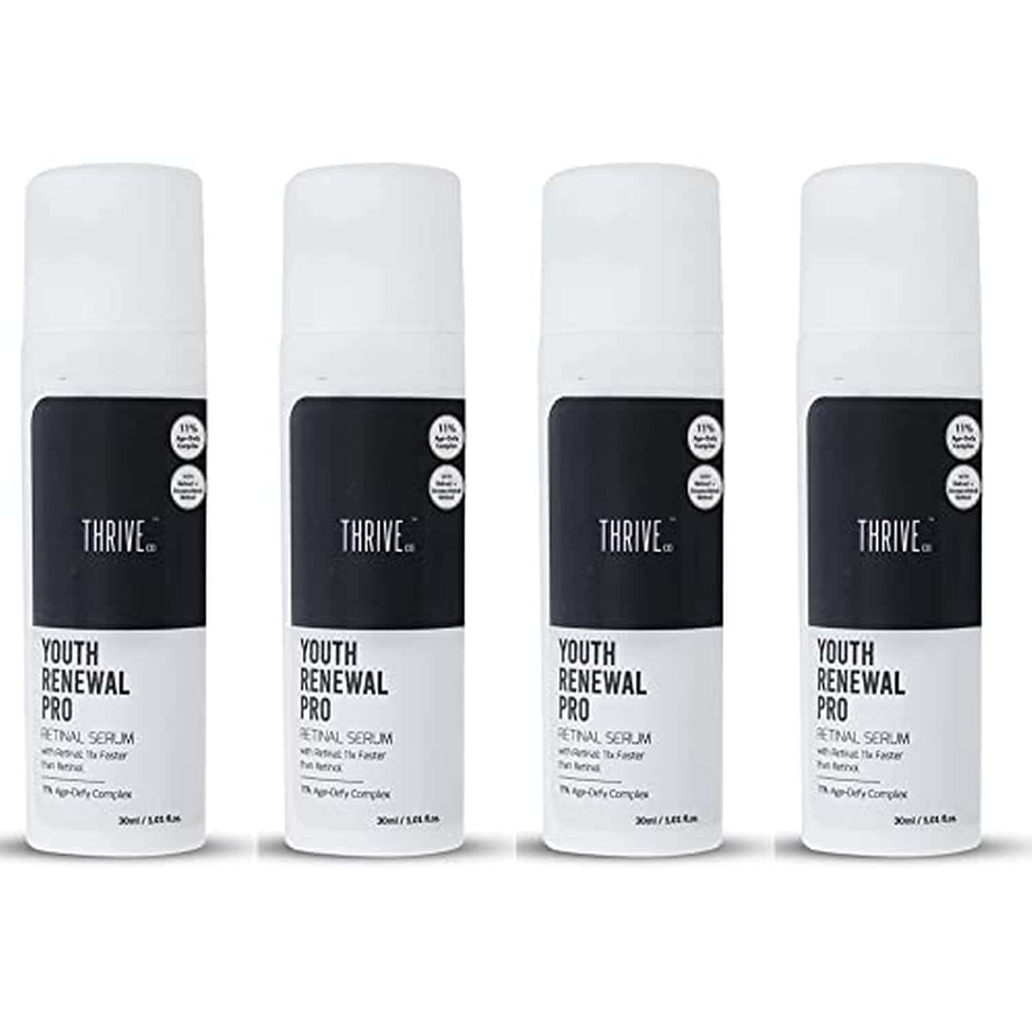 Thriveco Youth Renewal Serum Pro For Anti-Ageing | Seasoned Retinol Users | Unisex | 30ml | 4 Packs