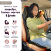 Betterhood Black Memory Foam Ergonomic Neck Support | Lumbar Back Supoprt And Seat Cushion Combo Car