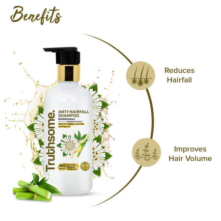 Truthsome Anti-Hairfall Shampoo With Bhringaraj And Bamboo Extract | 300 Ml