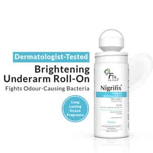 Fixderma Nigrifix Underarm Ocean Roll On With 6% Aha | Lactic Acid Brightens Underarm 60 Ml