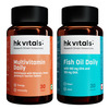 Hk Vitals Multivitamin + Fish Oil (30n Tabs+ 30n Softgel Caps) | 2 Piece(S)/Pack