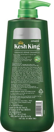 Emami Kesh King Scalp And Hair Medicine Damage Repair Shampoo Milk Protein Reduces Hairfall 600 Ml