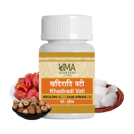 Uma Ayurveda Khadaradi Vati Ayurvedic Tablets 80 Tab