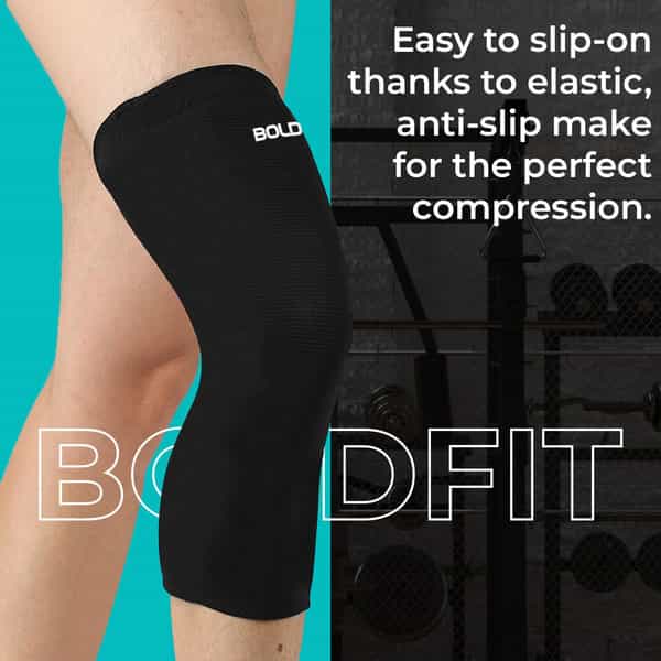 Boldfit Knee Caps For Women & Men Knee Support For Men Gym Knee Cap For Men Knee Pain Relief - L