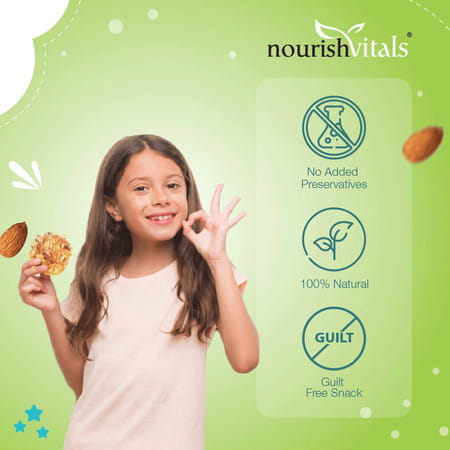 Nourishvitals Almond Cookies + Sugar Free Almond Cookies Crunchy Delights Genius Snack 120g Each