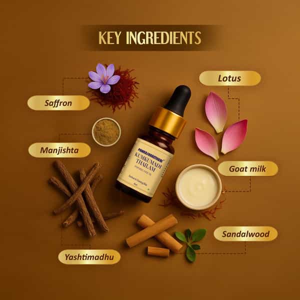 Pankajakasthuri Kumkumadi Thailam - 10Ml