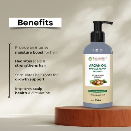 Pure Nutrition Argan Oil Damage Repair Shampoo 250 Ml