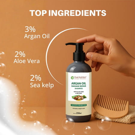 Pure Nutrition Argan Oil Damage Repair Shampoo 250 Ml