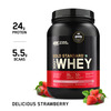 Optimum Nutrition (On) Gold Standard 100% Whey Protein Powder 2 Lbs | 907G Delicious Strawberry