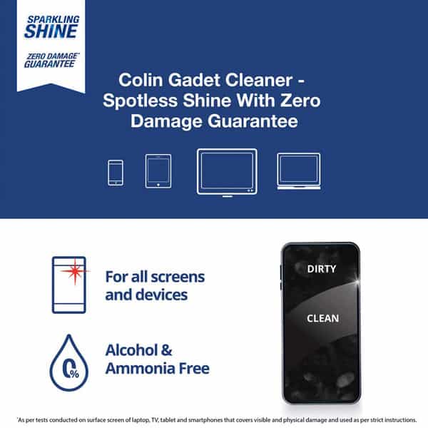 Colin Gadget Cleaner Spray Suitable For Tv Mobile Phone Laptop And Tablets - 500Ml