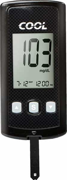 I-Sens Cool Glucometer 10 Blood Sugar Test Strips Glucometer (Black)