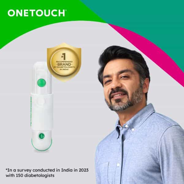 Onetouch Delica Plus Lancing Device| For Virtually Pain Free Blood Glucose Testing