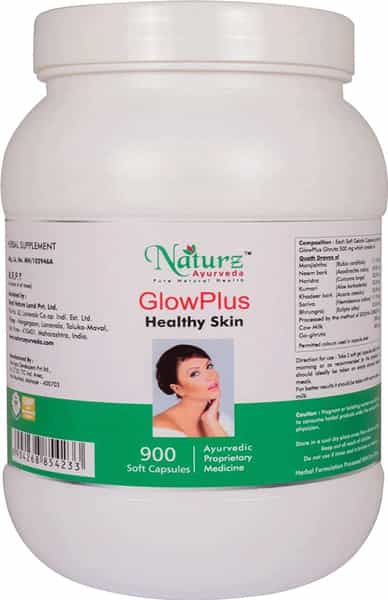 Naturz Ayurveda Glowplus - 900 Capsules (Pack Of 2)