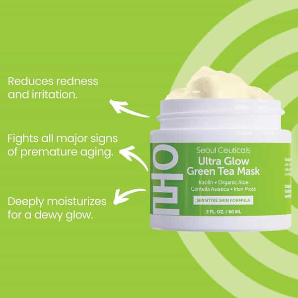 Seoul Ceuticals Ultra Glow Green Tea Mask 60 Ml