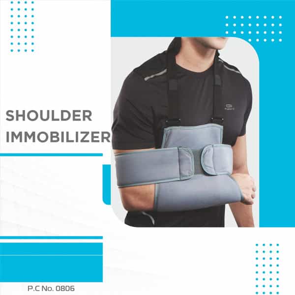 Vissco Shoulder Immobilizer | Provides Support For Shoulder Dislocation & Relieves Pain -Xlgrey)
