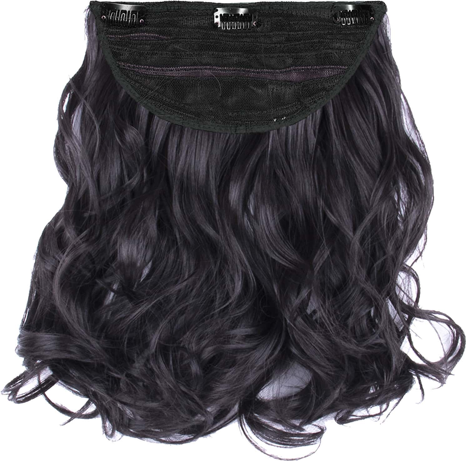 Streak Street Clip-In 18" Full-Wavy Natural Black Hair Extensions