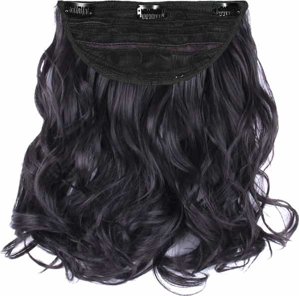 Streak Street Clip-In 18" Full-Wavy Natural Black Hair Extensions