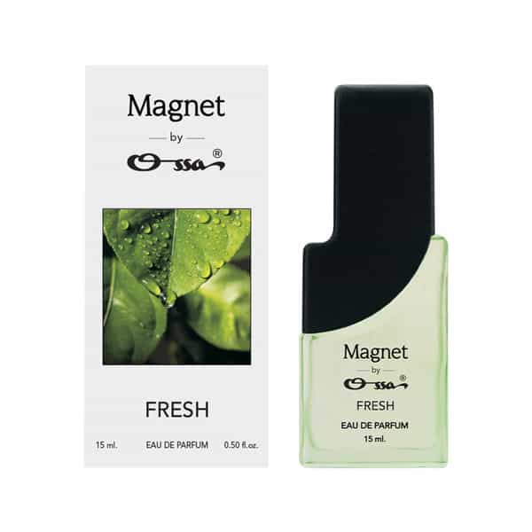 Ossa Magnet Fresh Unisex Eau De Parfum With Lemon | Patchouli | Cedarwood | Musk | Amber | 15Ml