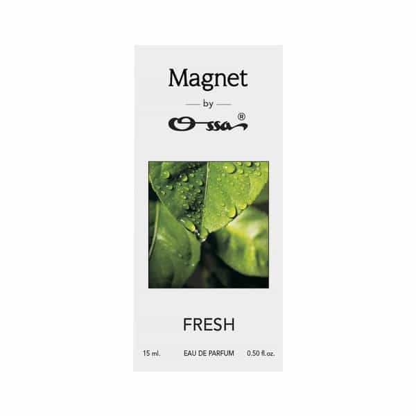 Ossa Magnet Fresh Unisex Eau De Parfum With Lemon | Patchouli | Cedarwood | Musk | Amber | 15Ml