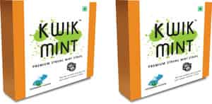 Kwik Mint Instant Action Mouth Freshener Mint Strips - Pack Of 2 (2 X 20 G)