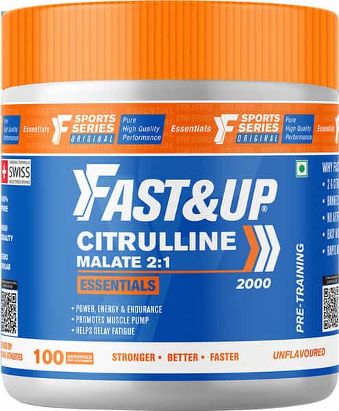 Fast&Up Citrulline Malate Citrulline Essentials 2G Citrulline Malate (2:1)-100 Servings